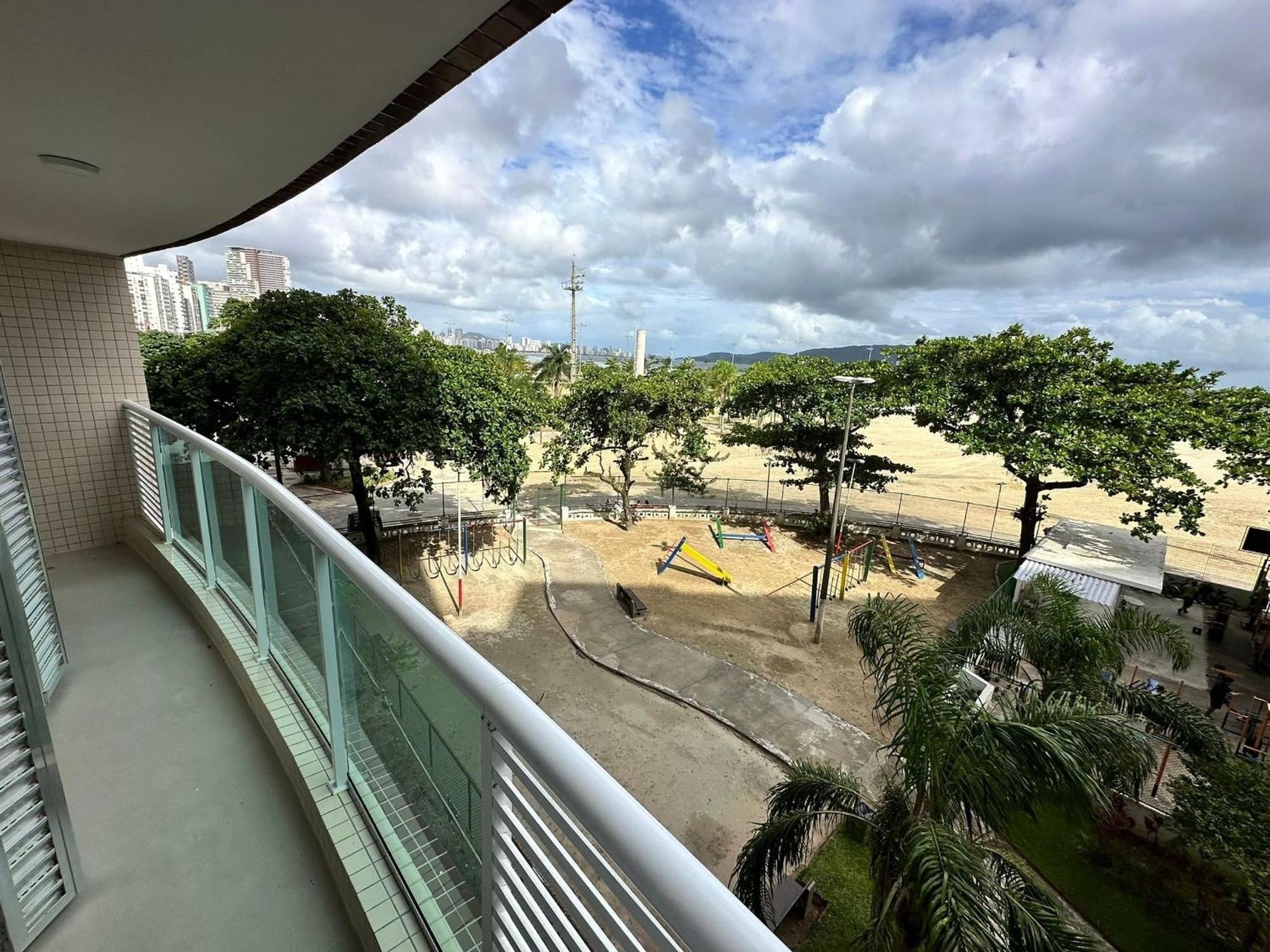 Ap Pe Na Areia Vista Parcial Mar Apartment Santos  Exterior photo