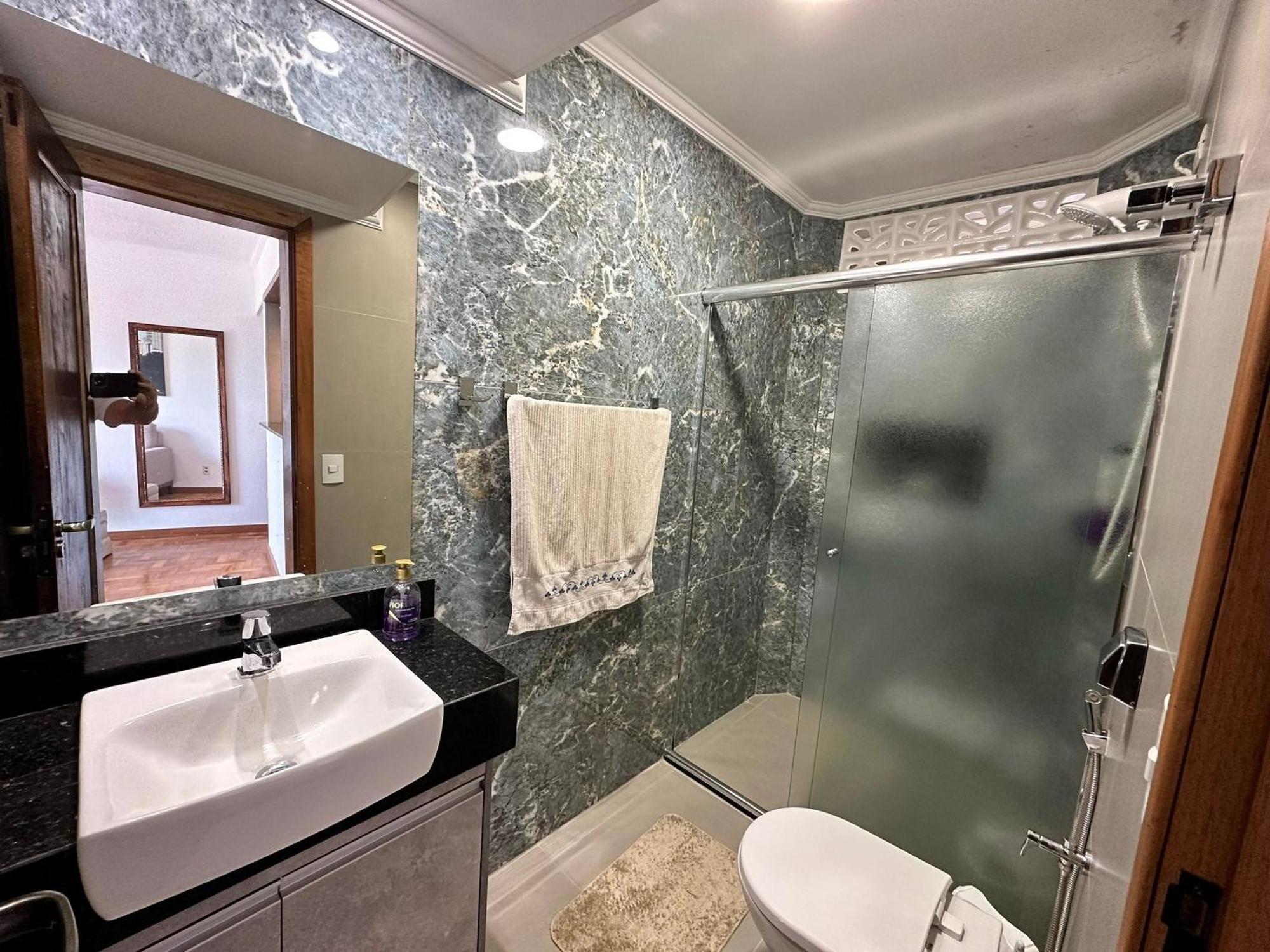 Ap Pe Na Areia Vista Parcial Mar Apartment Santos  Exterior photo